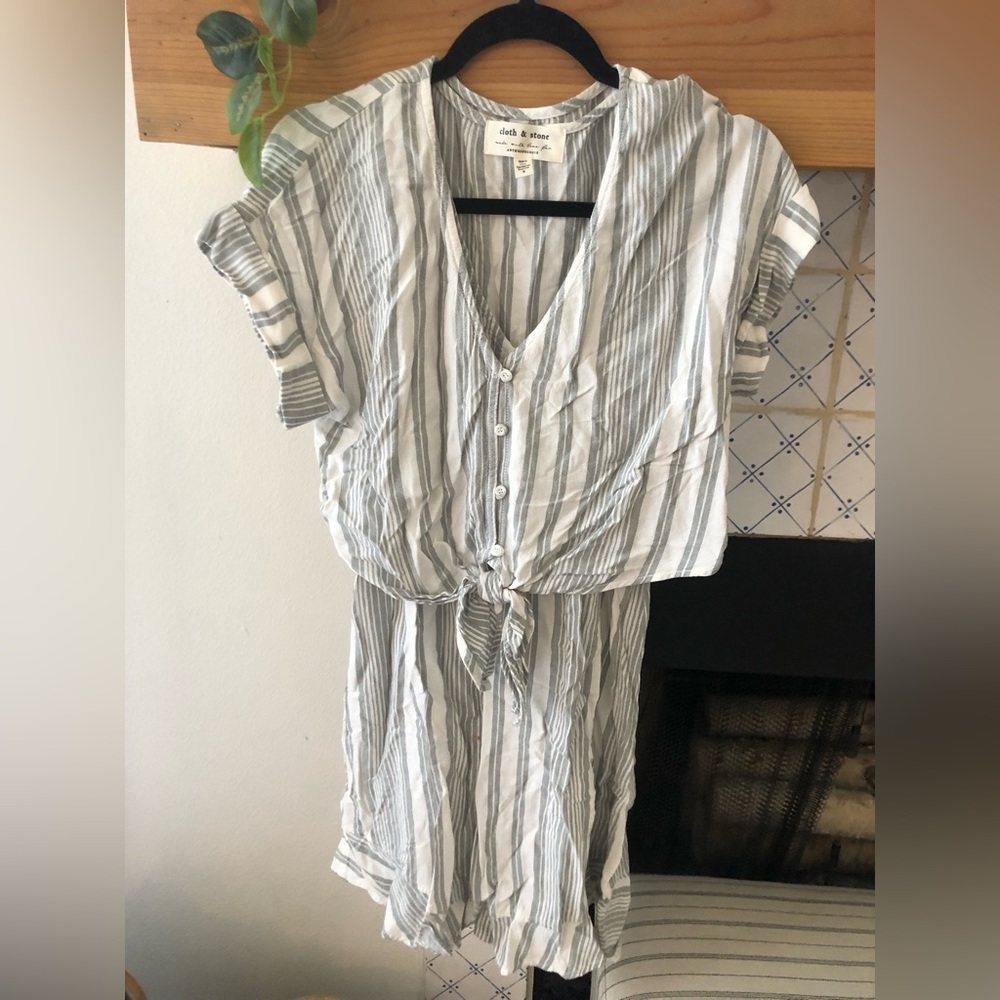 Cloth & Stone for Anthropologie striped overlay dress